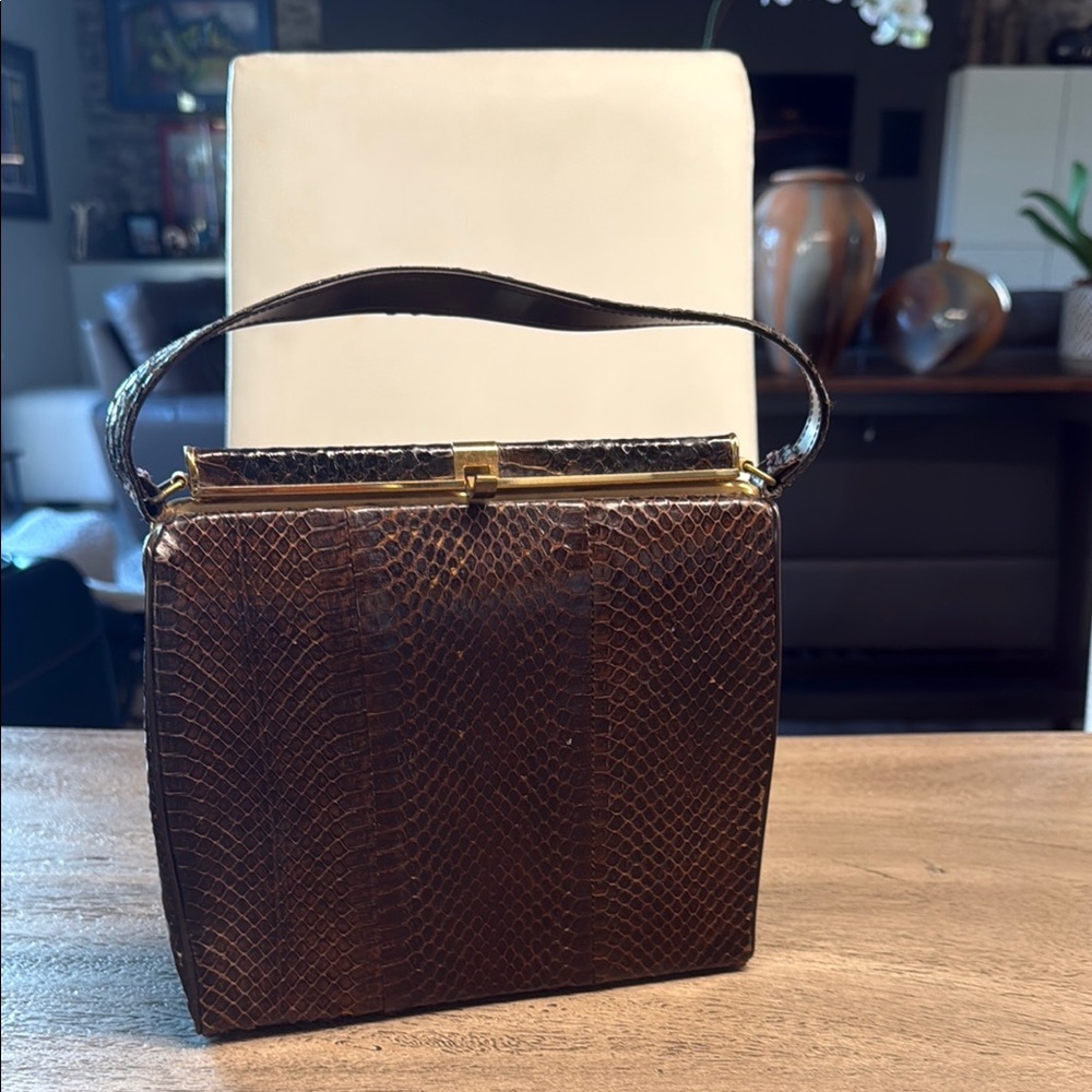 VINTAGE Brown Handbag